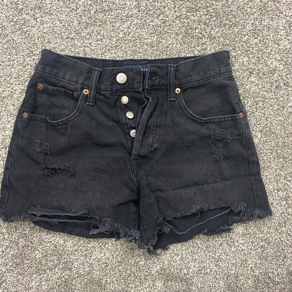 Aeropostale Pants - Aeropostale Shorts Womens 4 High Rise Cut-Off Distressed Button Fly jean cowgirl